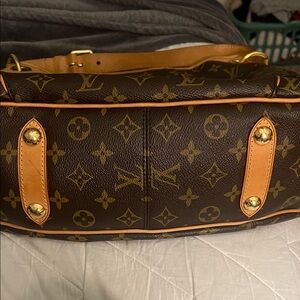 Louis Vuitton Brown Monogram Hobo with Gold Details